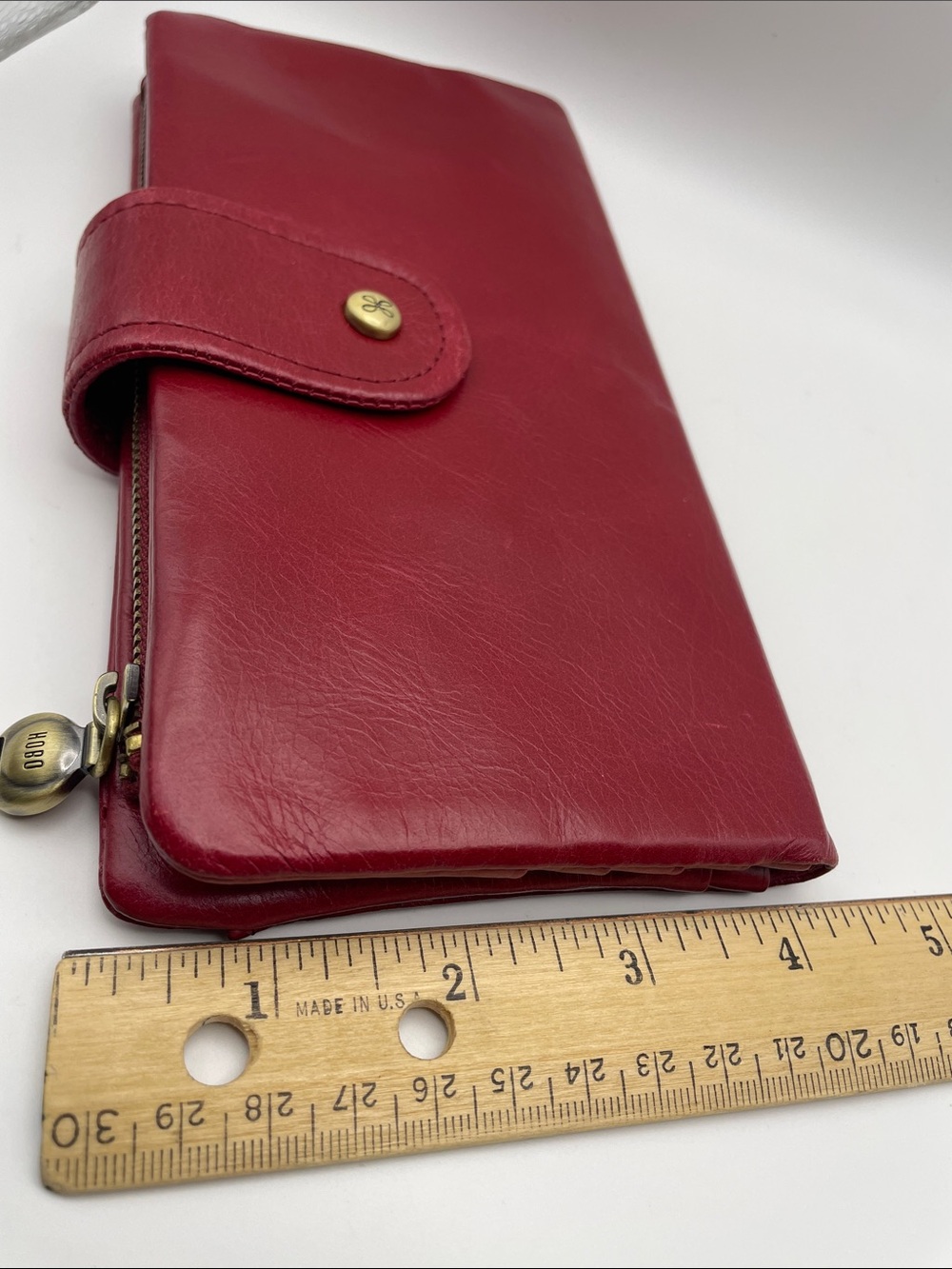 HOBO Torch Leather Wallet - Cardinal Red - Picture 15 of 16